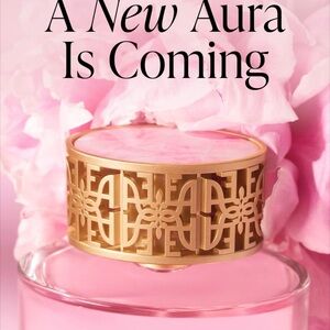 Elizabeth Arden Pink and Gold Decorative Compact Lid